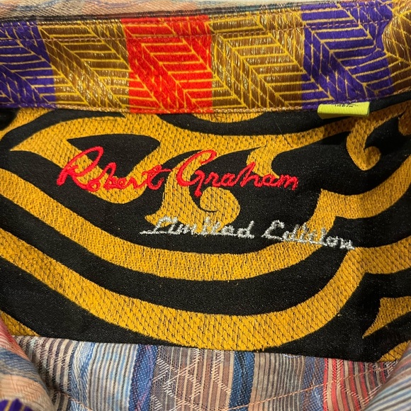 Robert Graham Multicolor Patterned Shirt Limited Edition - Picture 5 of 5